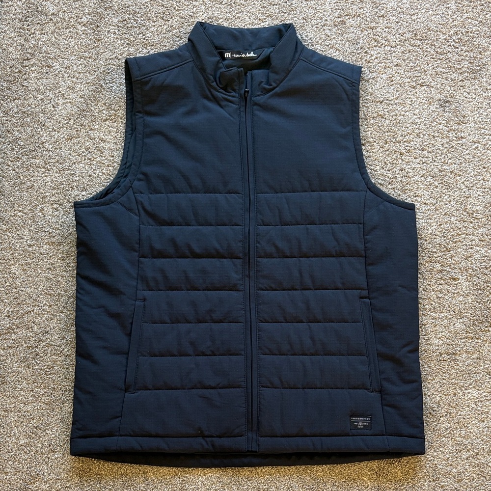 Travis Mathew Black Quilted Vest
